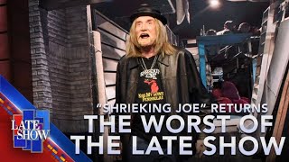 The Late Show's "Shrieking Joe" Makes A Curtain Call
