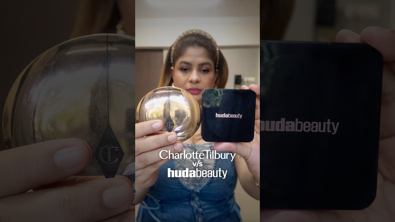 Сравнение матирующей пудры Huda Beauty Easy Bake Airbrush и пудры Charlotte Tilbury Airbrush Flaw...