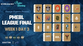 [EN] PUBGM Tournament FINAL DAY 3 WEEK 1 Live 2024 | Escape Esports | PRO Teams | THOKO Gaming