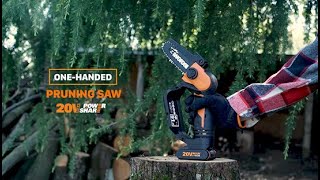 The WORX WG324E One Handed Pruning Saw The WORX WG324E One Handed Pruning Saw