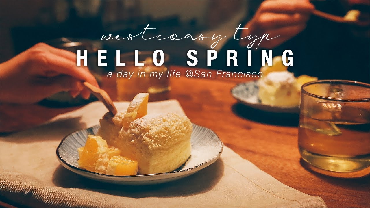 A day in my life Hello Spring San Francisco｜Japanese Cheesecake