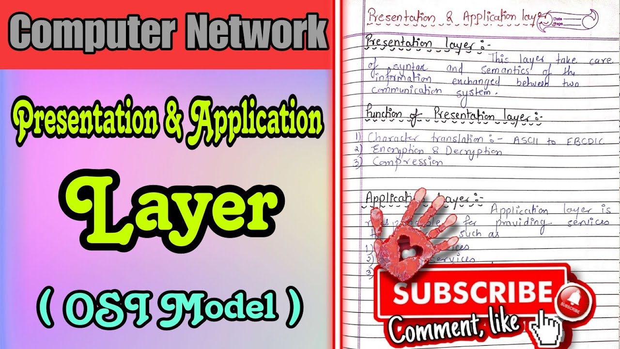 12.12 || Presentation Layer || Application Layer || OSI Model || Computer Network 
