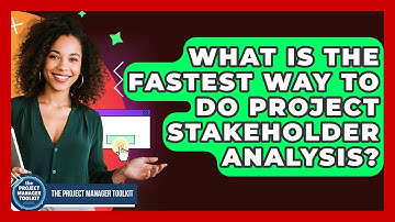 What Is The Fastest Way To Do Project Stakeholder Analysis? - The Project Manager Toolkit