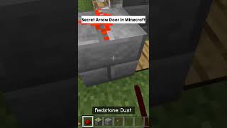 Secret Arrow Door in Minecraft #minecraftshorts
