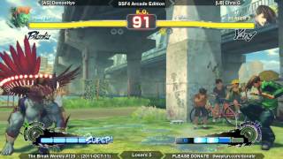 The Break Weekly #129 - SSF4ae L5 - [AG] DemonHyo VS [LB] Chris G