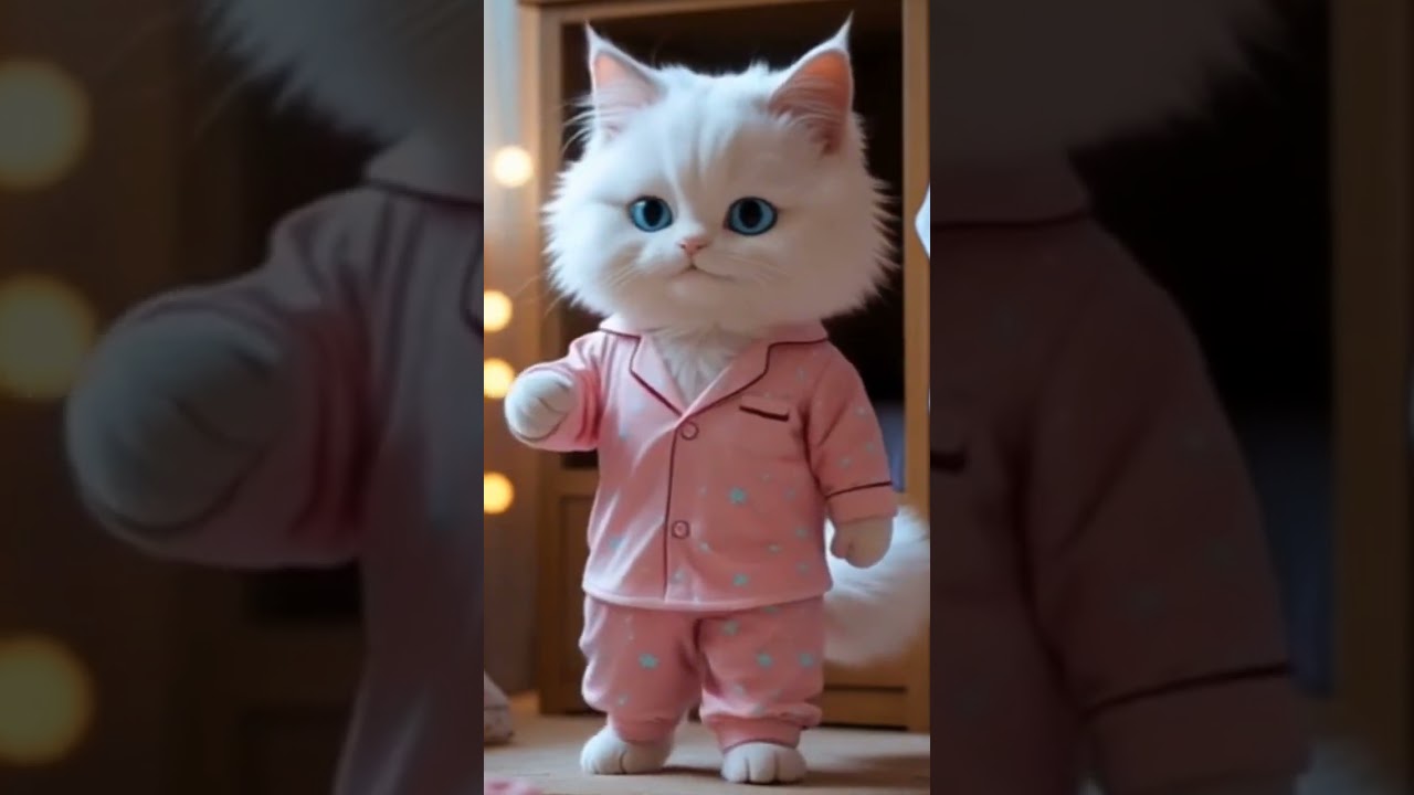 Bedtime Prep with Cat | Tidy, Pajamas, and Sweet Dreams