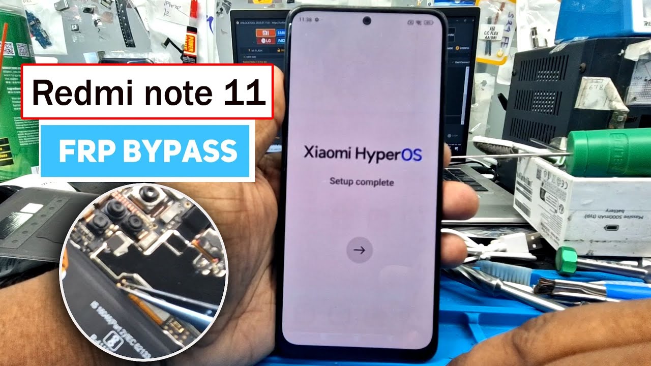 Redmi note 11(2201117TY) FRP Bypass Unlock Tool Via Test Point