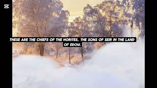 Genesis Chapter 36 Verses 1 - 43 English Standard Version Bible #motivation #bible #LikeFollowShare