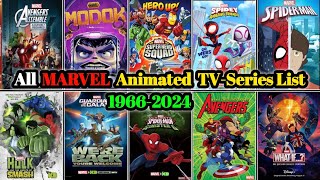 All MARVEL Animated TV-Series List 1966-2024 | Marvel anime series ||