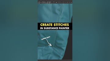 Create stitches for your clothing in seconds with this amazing trick in Substance Painter