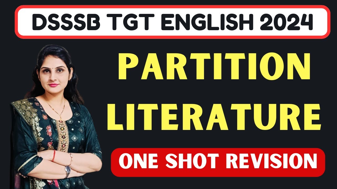 🔴PARTITION LITERATURE QUICK REVISION