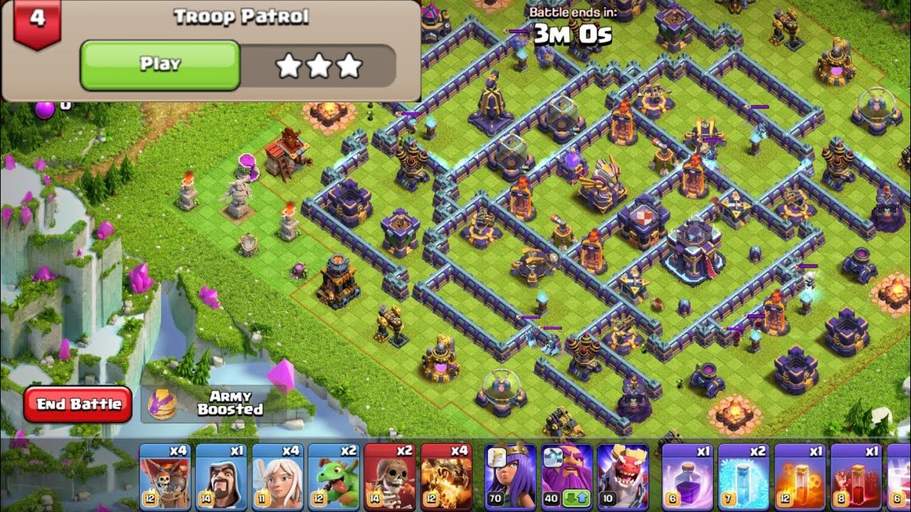 Troop patrol easy 3 stars class of clans 😱🔥#classofclans #game #video