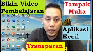 (133)(Membuat Video Pembelajaran) Rekam Layar / ScreenRecording  tampak Muka dan Transparan BandiCam screenshot 5