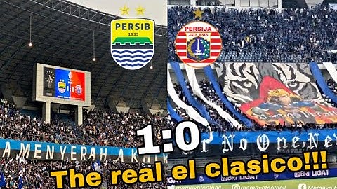 Merinding‼️full atmosfir suporter persib di gbla saat persib menang lawan persija 1:0