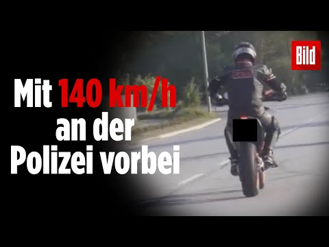 Dämlicher Raser in Hamburg: Motorradfahrer mit 140 km/h geblitzt