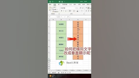 垂直文字要怎麼輸入呢？😎#excel教學 #excel #excel技巧 #短視頻 #excel工作室 #office教學 #excel函式
