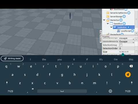 How to make a sword slash button in roblox studio lite