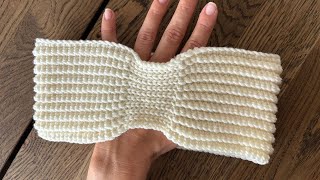 How to Crochet a Ribbed Headband for Beginners | Easy Step-by-Step Tutorial