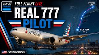 Real Boeing 777 Pilot | PMDG 777 | BOS - JFK | MSFS 2024 | VATSIM