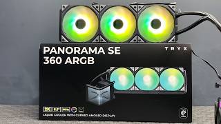 TRYX Panorama SE 360 ARGB 🔥 6.5" AMOLED Liquid Cooler – Next Level AIO!  install test unbox