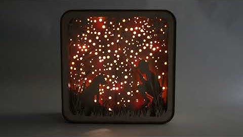 Lightbox from plywood. Assembly tutorial shadow box. Laser cutting.