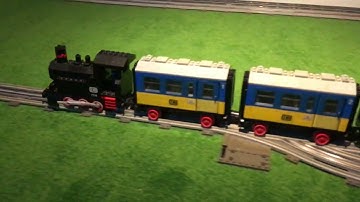 PandaCity of Bricks - The Lego train 7710 with 4 wagons - Lego 12v City.