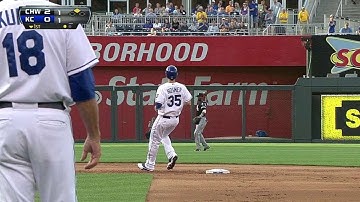 CWS@KC: Hosmer rips a double into center field