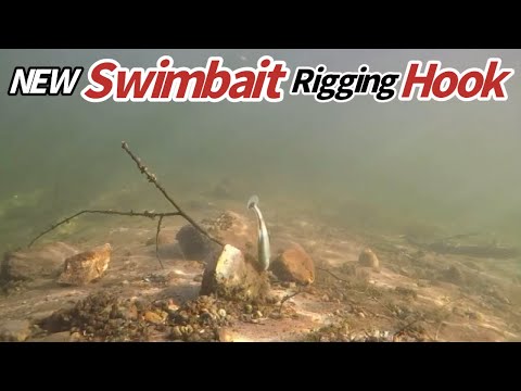 Megabass MagDraft Freestyle 6” Swimbait rigged with a Core Tackle Ultimate Swimbait Hook!