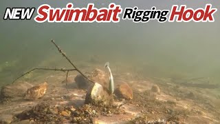 MEGABASS MAGDRAFT FREESTYLE 6” SWIMBAIT RIGGED WITH A CORE TACKLE ULTIMATE SWIMBAIT HOOK