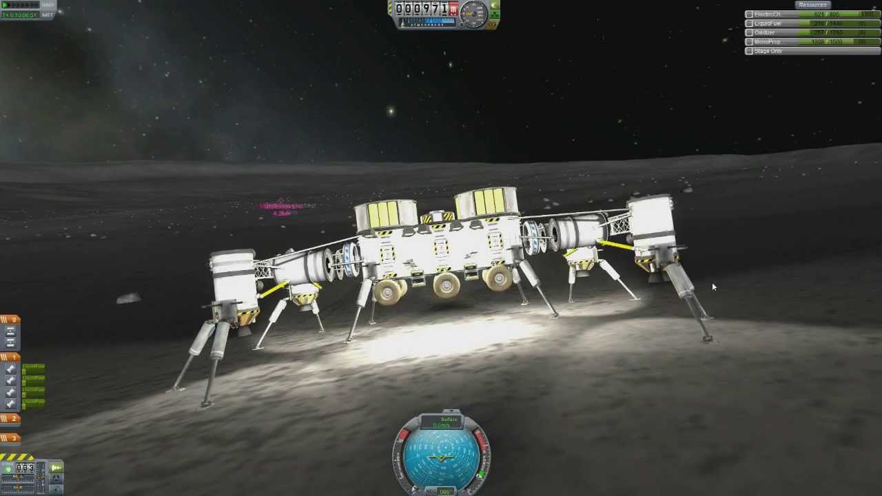 Kerbal Space Program Mun Base Ep.4 Landing The Habitation Module YouTube