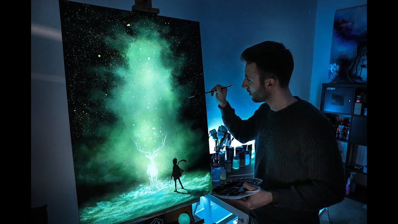 how to paint glow in the dark - with spray cans and brushes 