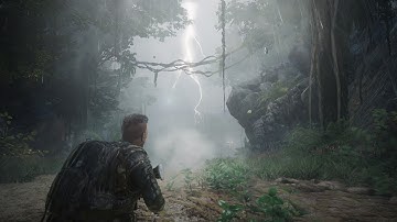 Unreal Engine dynamic Rain and Lightning System Preview