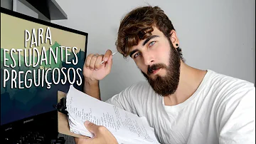 Como estudar mesmo sendo preguiçoso?