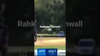 Rahkeem Carnwall 205 on last ball