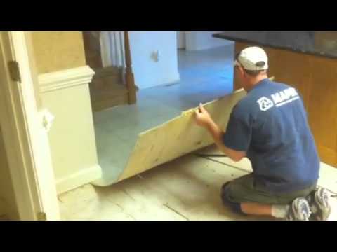 How To Remove A Vinyl Floor Over Luan Youtube