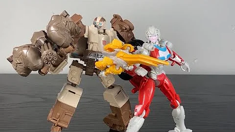 Transformers Rise of the Beasts Beast Alliance Arcee with Cheetor and Wheeljack (Pablo) with Rhinox