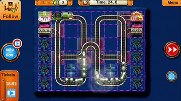Rail Line Maze - Rail Maze 2 - Train Puzzle Game - Android Gameplay #.057