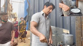 What An idea Sir ji 💡..! Sonu Sood Uses His Stardom To Make This Roadside Dosa Thela Famous..See how