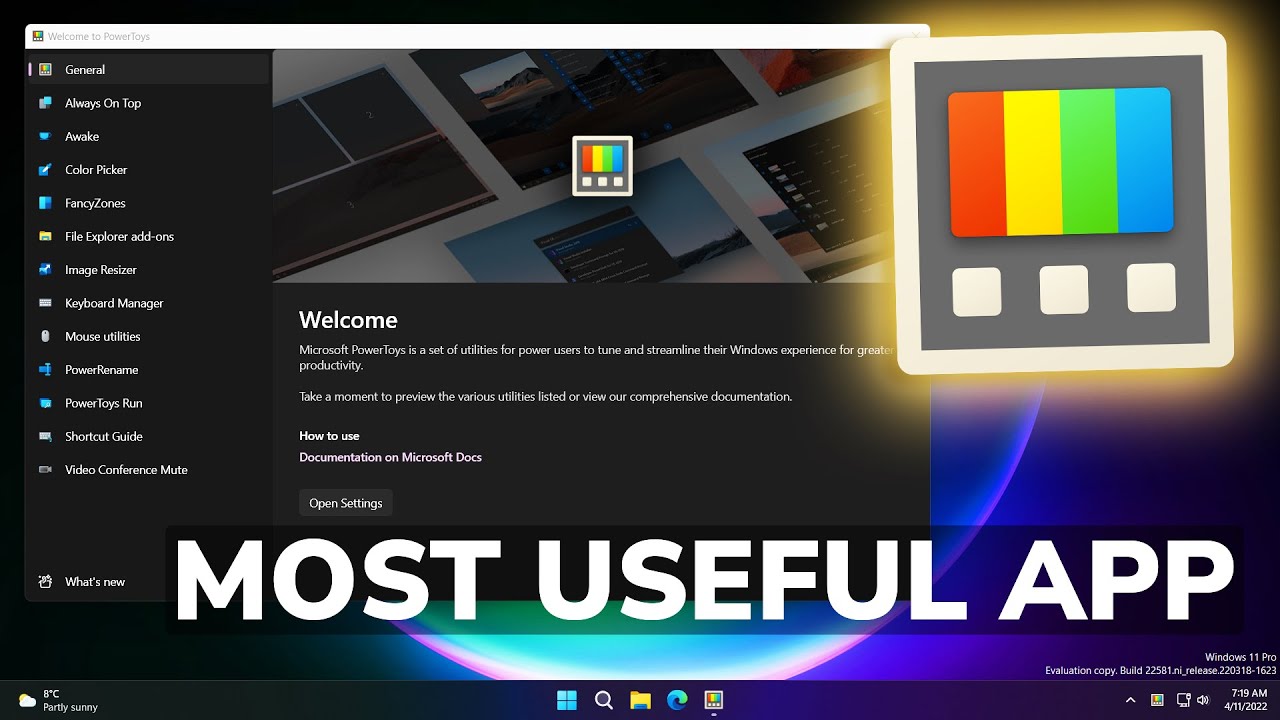 Most Useful App for Windows 11 - PowerToys - YouTube