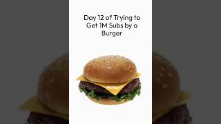 Day 12 Of Trying To Get 1M Subs By A Burger