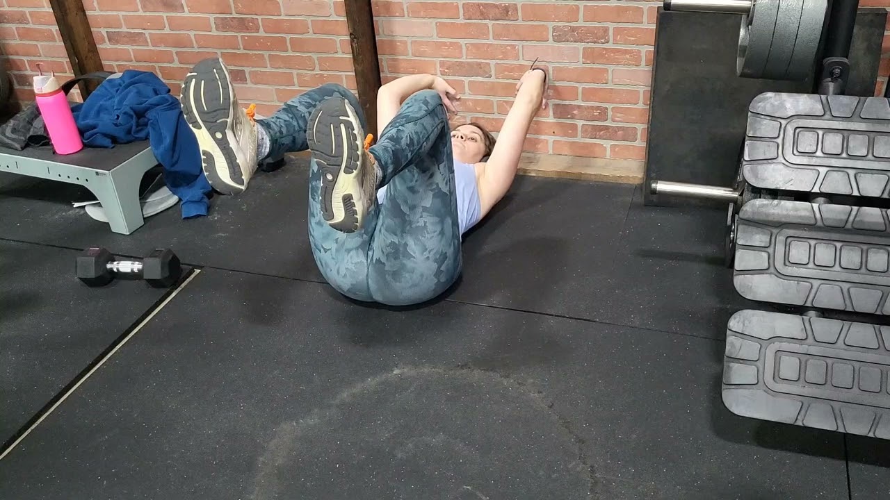 Wall Deadbug - static variation and dynamic variation 