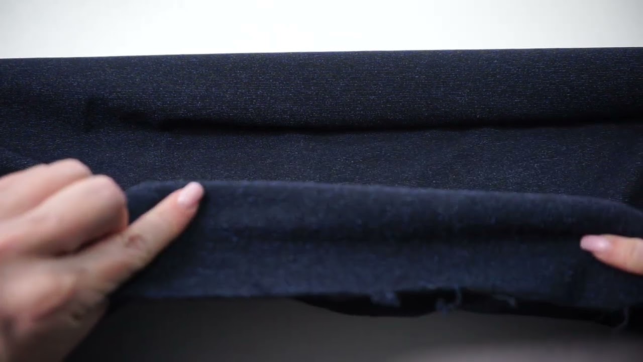 Хлопок стрейч темно-синее букле  TES25