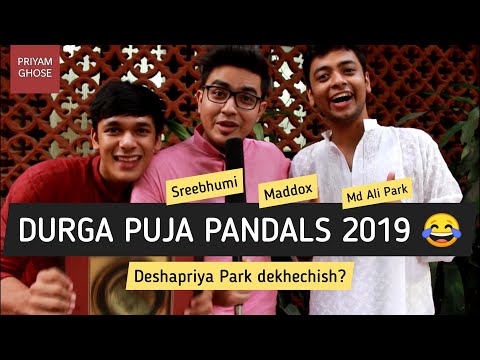 DURGA PUJA PANDALS | কলকাতার দুর্গা পুজোর প্যান্ডেল | 2019 | Priyam Ghose | Bengali Funny Video
