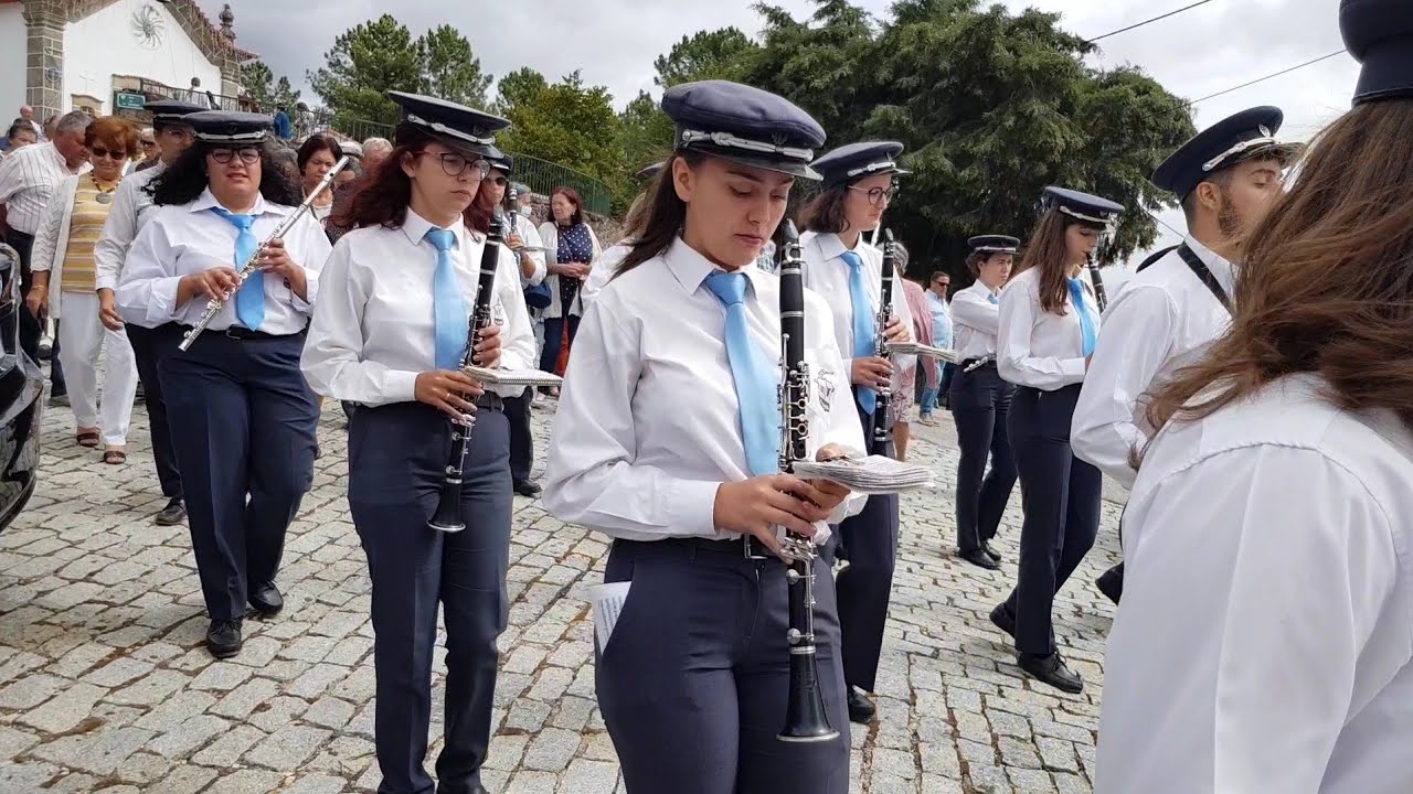 Saint Bárbara procession. Sabrosa, Vila Real, Portugal. 2022-09-07. 12h. With Sabrosa music band