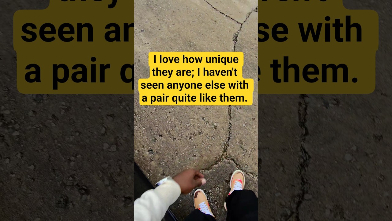 I love how unique they are; I haven't seen anyone else with a pair quite like these custom shoes