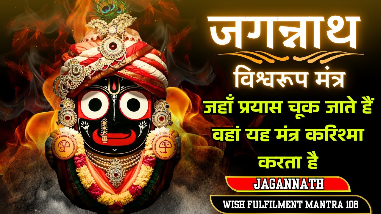 जहाँ प्रयास चूक जाते हैं वहां यह मंत्र करिश्मा करता है।Wish fulfilment mantra।जगन्नाथ विश्वरूप मंत्र