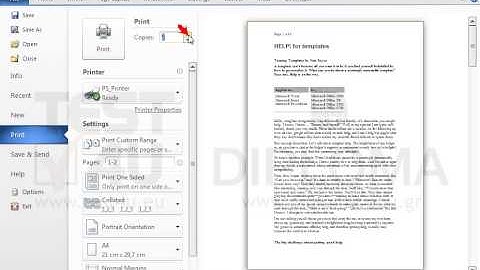 Print the first 2 pages in 5 copies with collation.