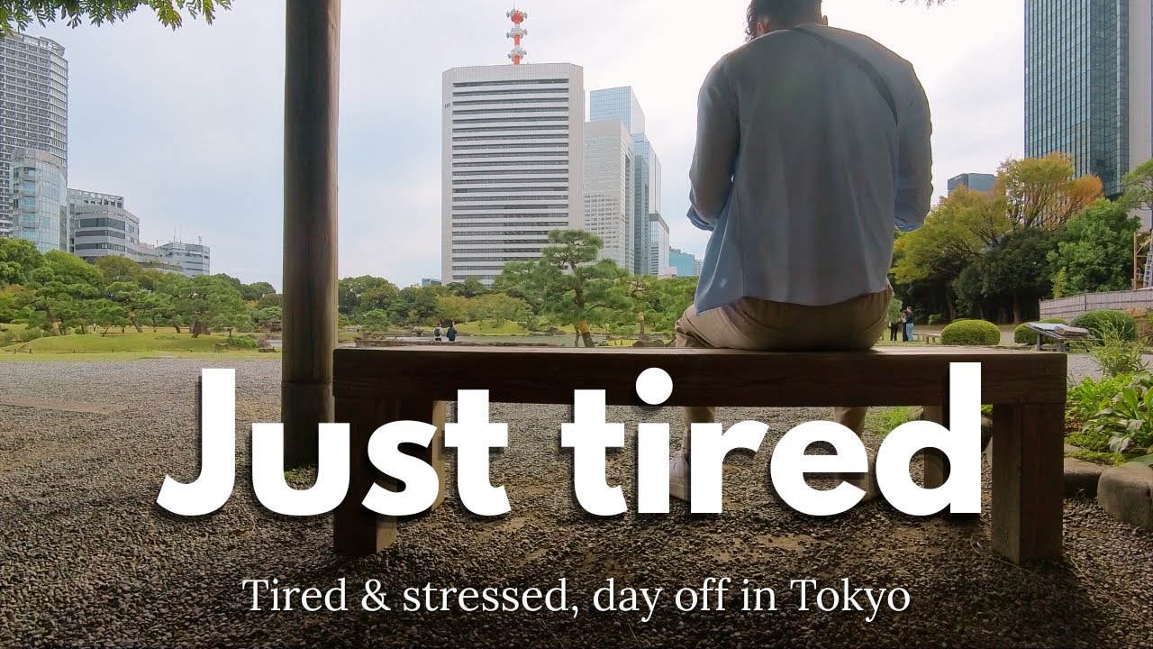 Exhausted in Tokyo | Days Off After Work | Stress, Park & Sushi 🍣