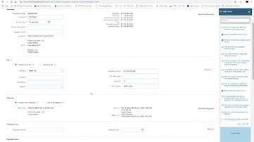 Creating and Invoice via PO flip