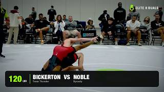 120LBS BRANDON BICKERTON (TEAM THUNDER) vs CALEB NOBLE (DYNASTY)